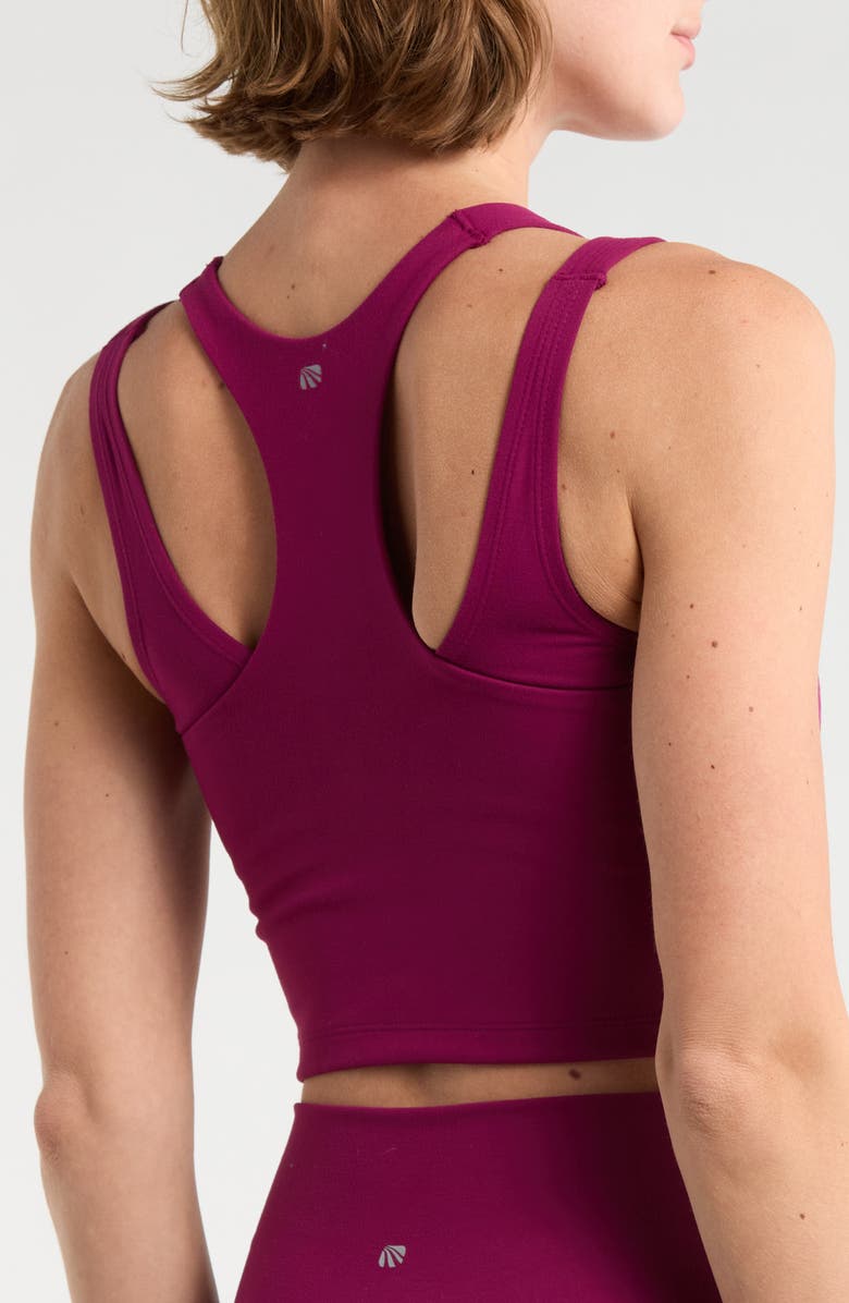 MARIKA Onxy Layered Sports Bra, Alternate, color, Magenta Purple