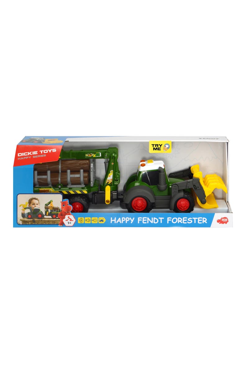 Dickie Toys HK Ltd Happy Fendt 25 Inch Forester Truck And Trailer, Alternate, color, Green