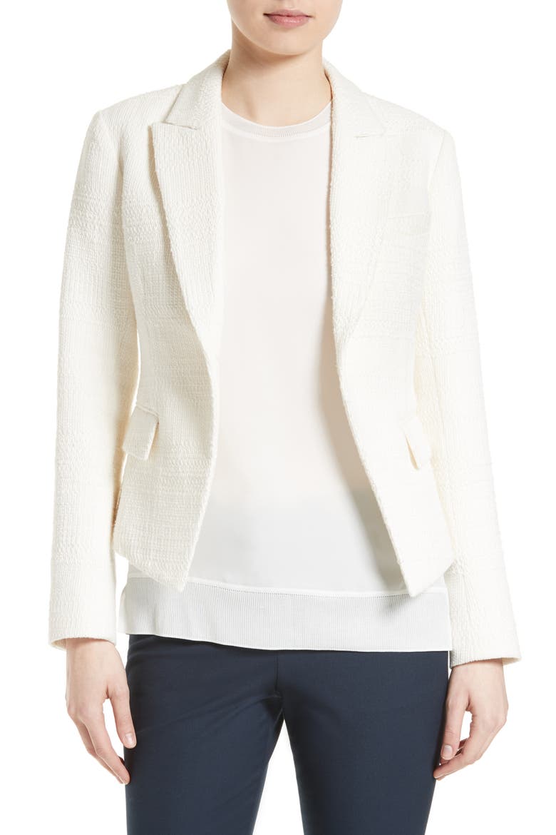 Brince Newdale Textured Jacket, Alternate, color, WARM IVORY