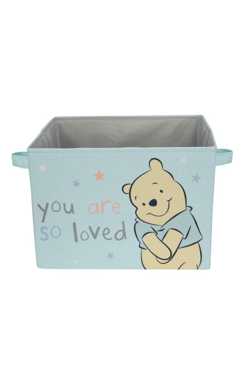 Lambs & Ivy Disney Baby Winnie the Pooh Foldable Storage Basket/Container, Alternate, color, Blue
