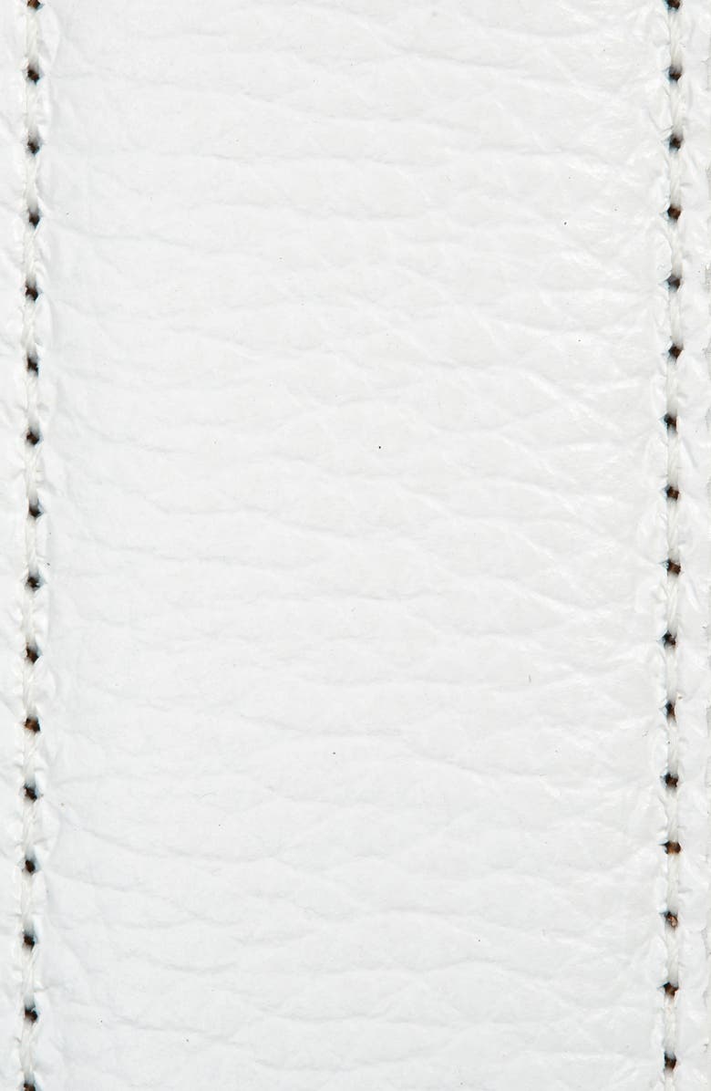 Torino Burnished Leather Belt, Alternate, color, White