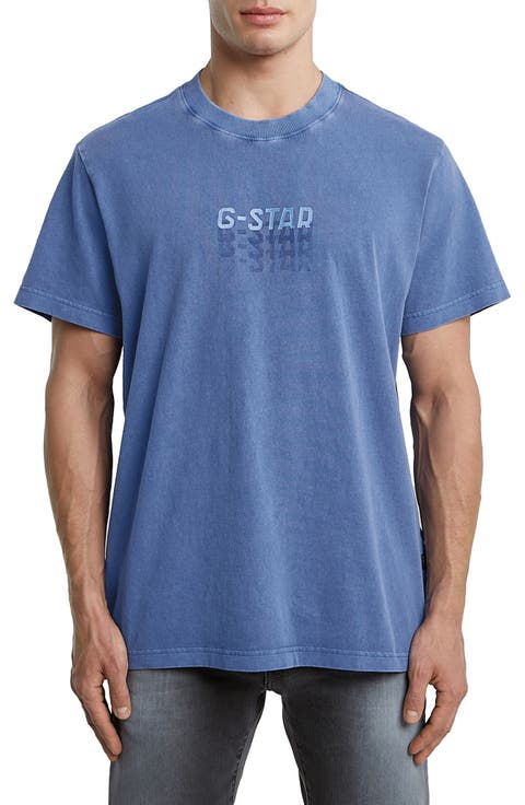 Multilogo Overdyed Loose Fit Organic Cotton Graphic T-Shirt