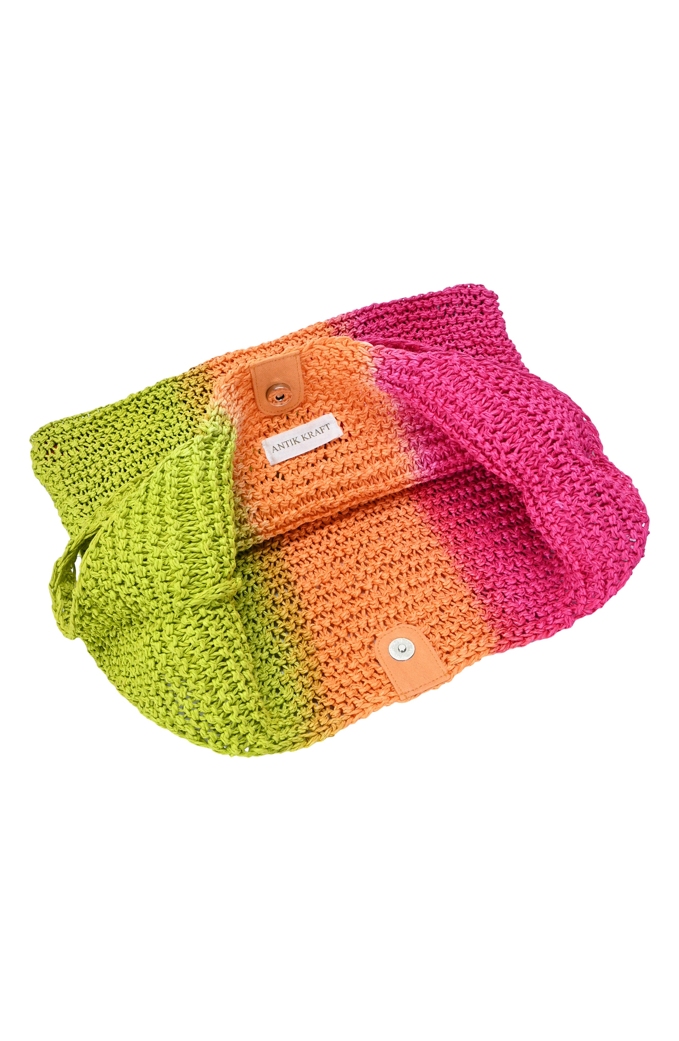 Ombr Woven Straw Crossbody Bag, Alternate, color, PINK OMBRE