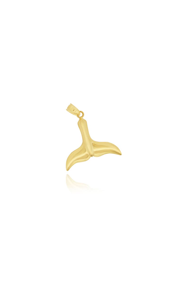 The Lovery Fine Jewelry Gold Tail Charm, Main, color, Yellow Gold
