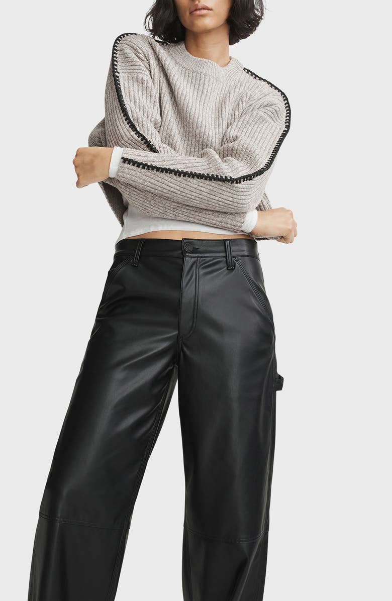 rag & bone Ingrid Crewneck Wool Sweater, Alternate, color, 