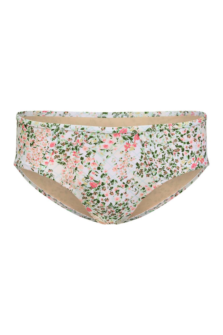Valcea Swimwear Hipster Bikini Bottom, Alternate, color, Floral white