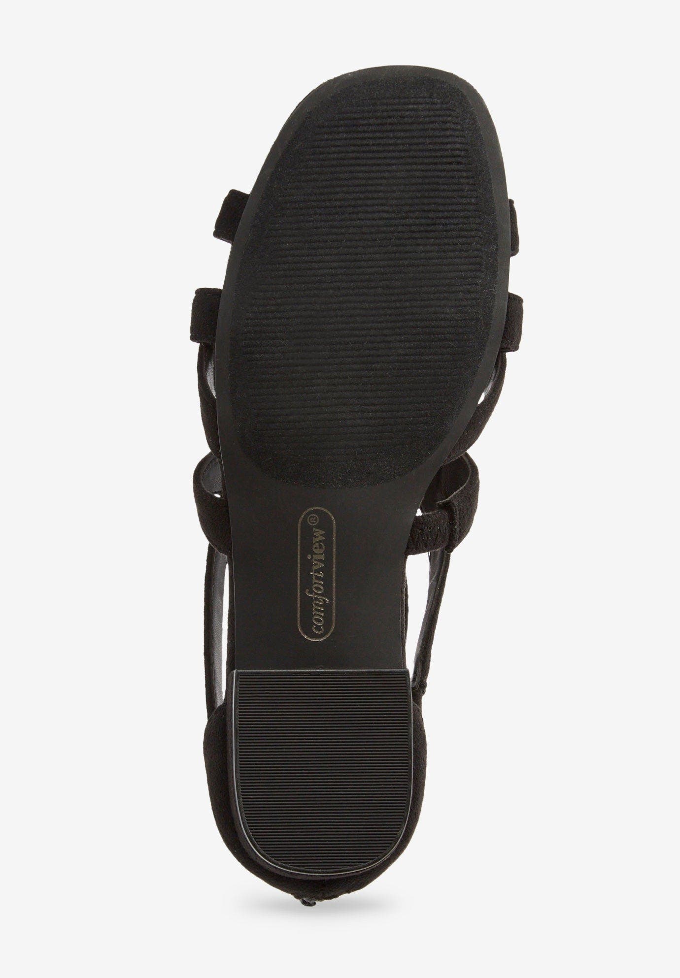 Comfortview The Lana Sandal, Alternate, color, Black