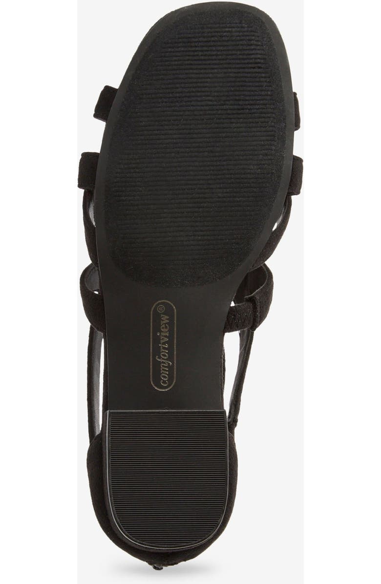 Comfortview The Lana Sandal, Alternate, color, Black
