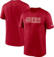 Nike Men's Nike Scarlet San Francisco 49ers Primetime Legend Wordmark Performance T-Shirt