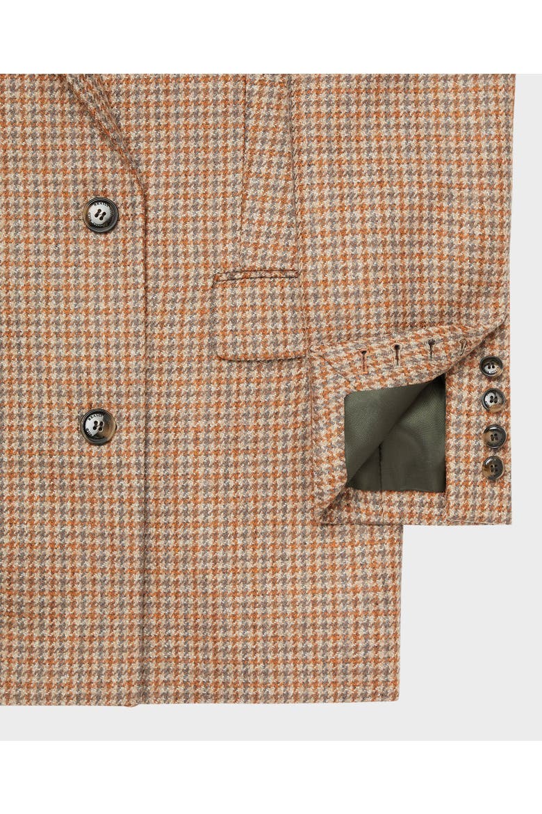 Chelsea Double-Breasted Wool Jacket, Alternate, color, Taupe