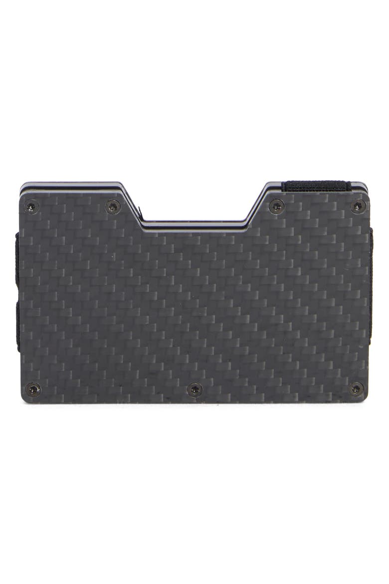 Carbon Fiber Hardside Card Case, Alternate, color, BLACK