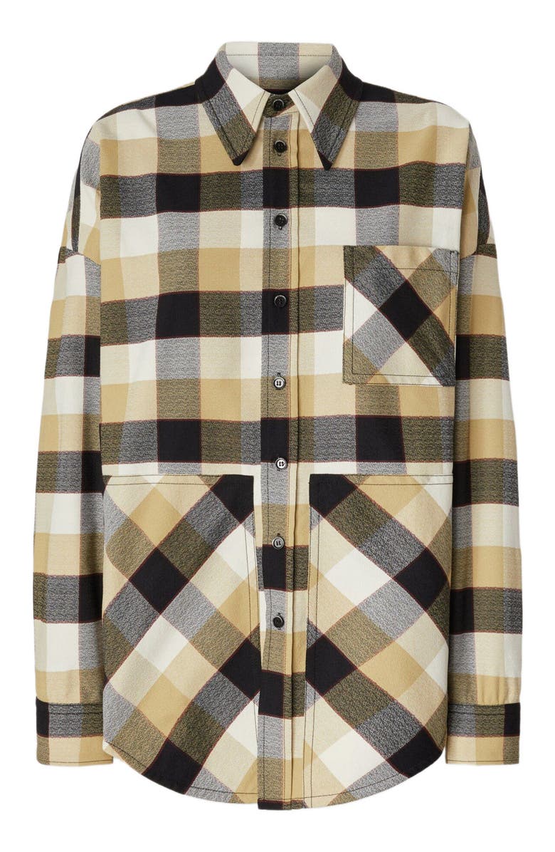 Missoni Oversized Check Shirt, Alternate, color, Beige