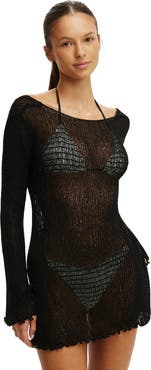 COTTON ON BODY Women's Rumi Open Knit Mini Dress