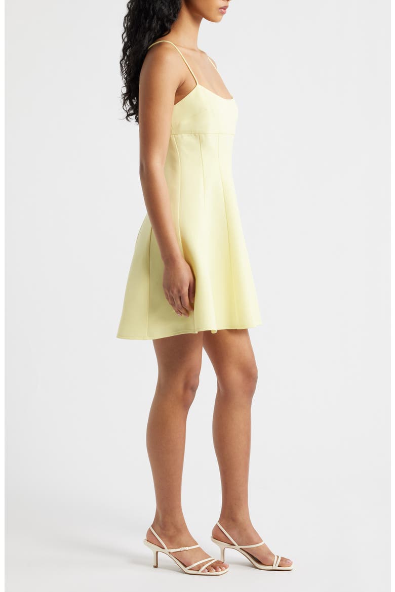 Babydoll Minidress, Alternate, color, YELLOW
