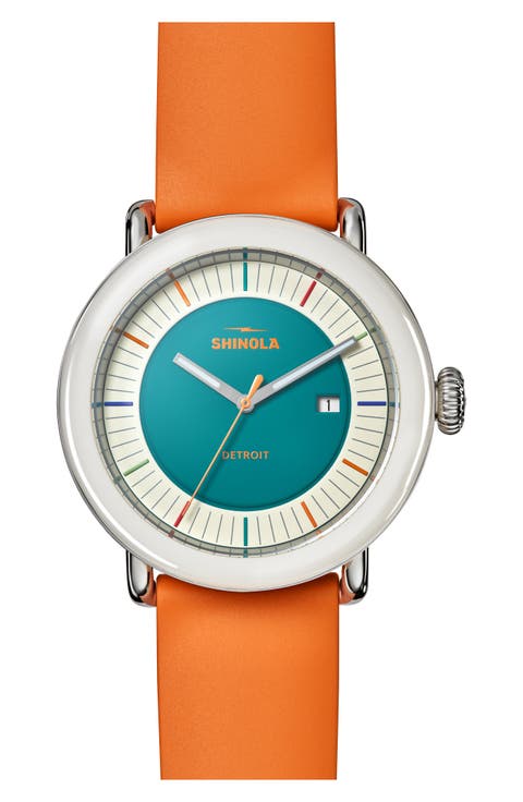 Detrola Rubber Strap Watch, 41mm