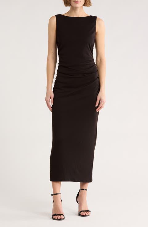 Ruched Sleeveless Dress
