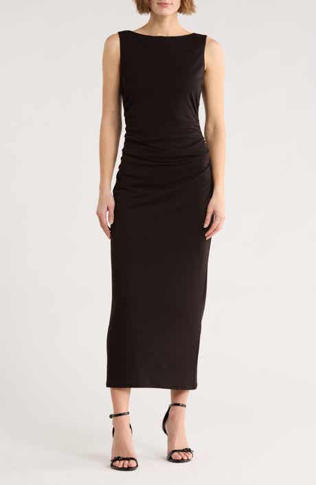 WAYF Ruched Sleeveless Dress