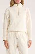 Nanette Lepore Play Seamed Quarter Zip Pullover