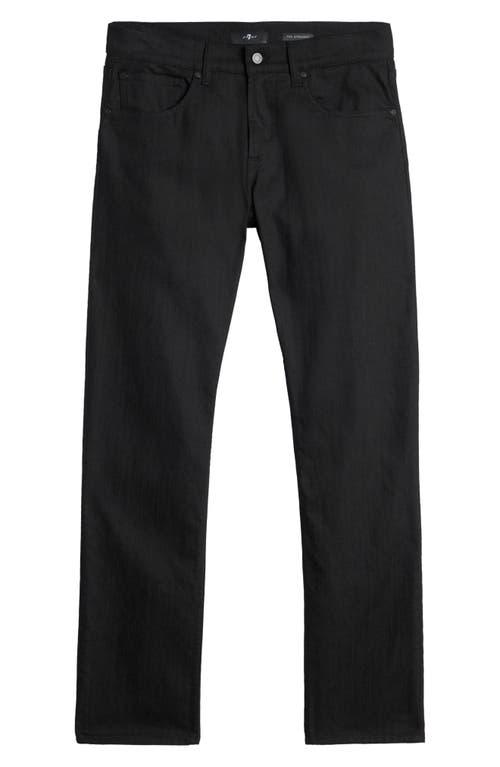 7 For All Mankind The Straight Leg Jeans In Black