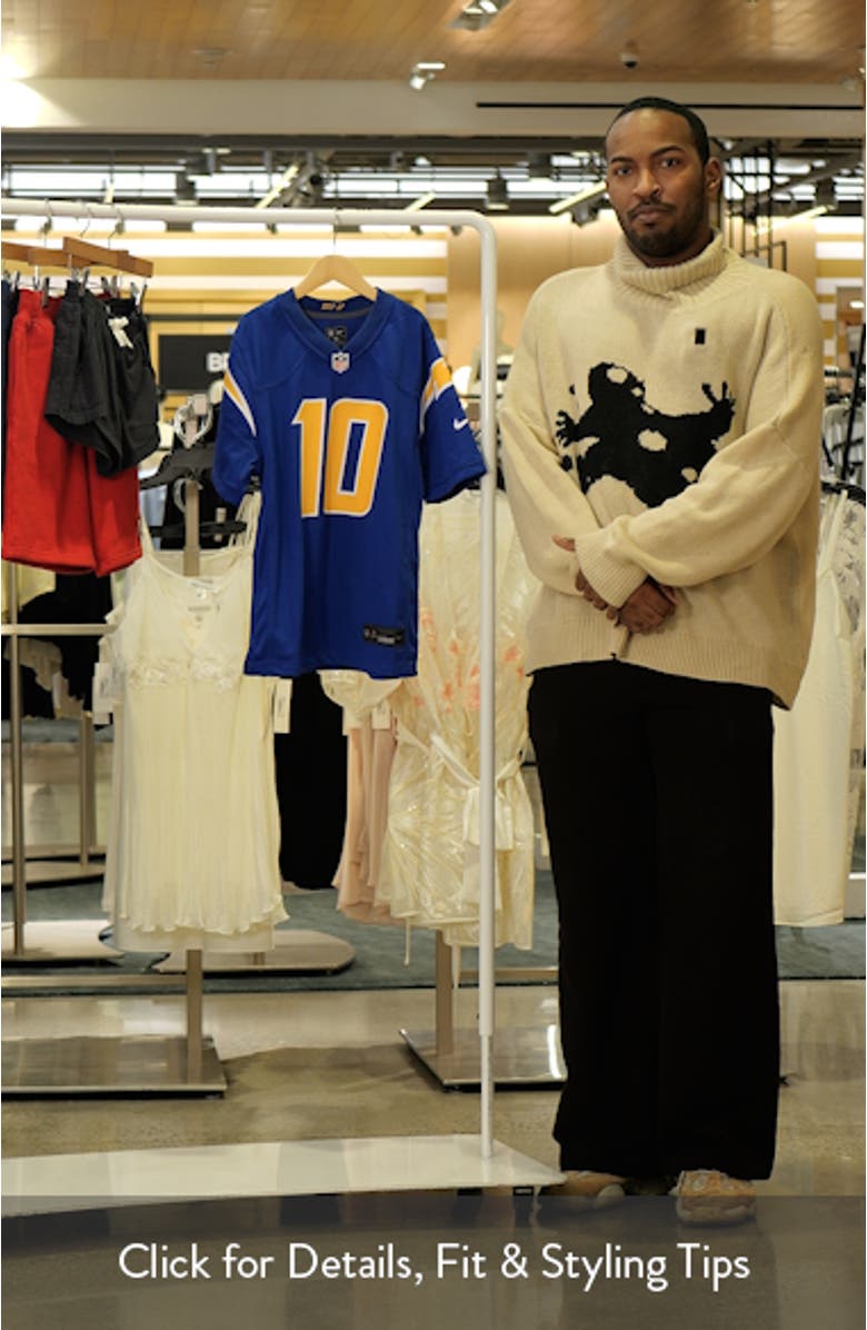 Youth Nike Justin Herbert Royal Los Angeles Chargers Game Jersey, sales video thumbnail