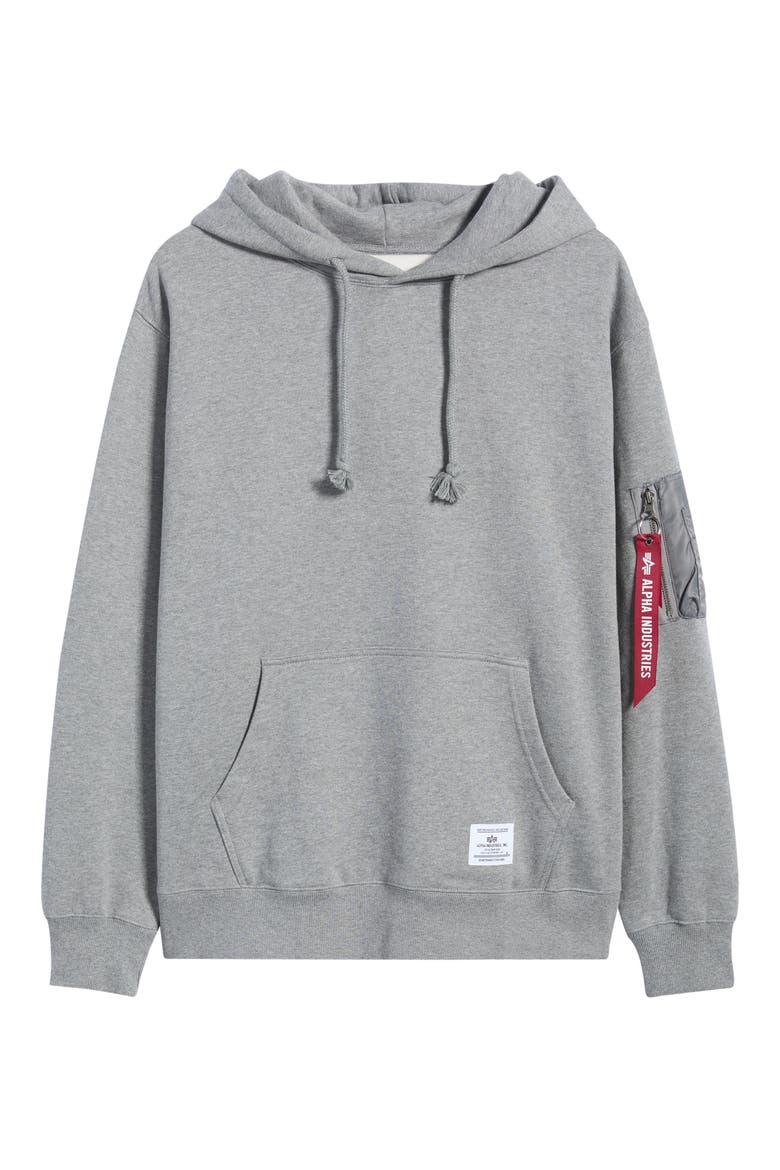 Utility Pocket Hoodie, Main, color, MEDIUM CHARCOAL HEATHER