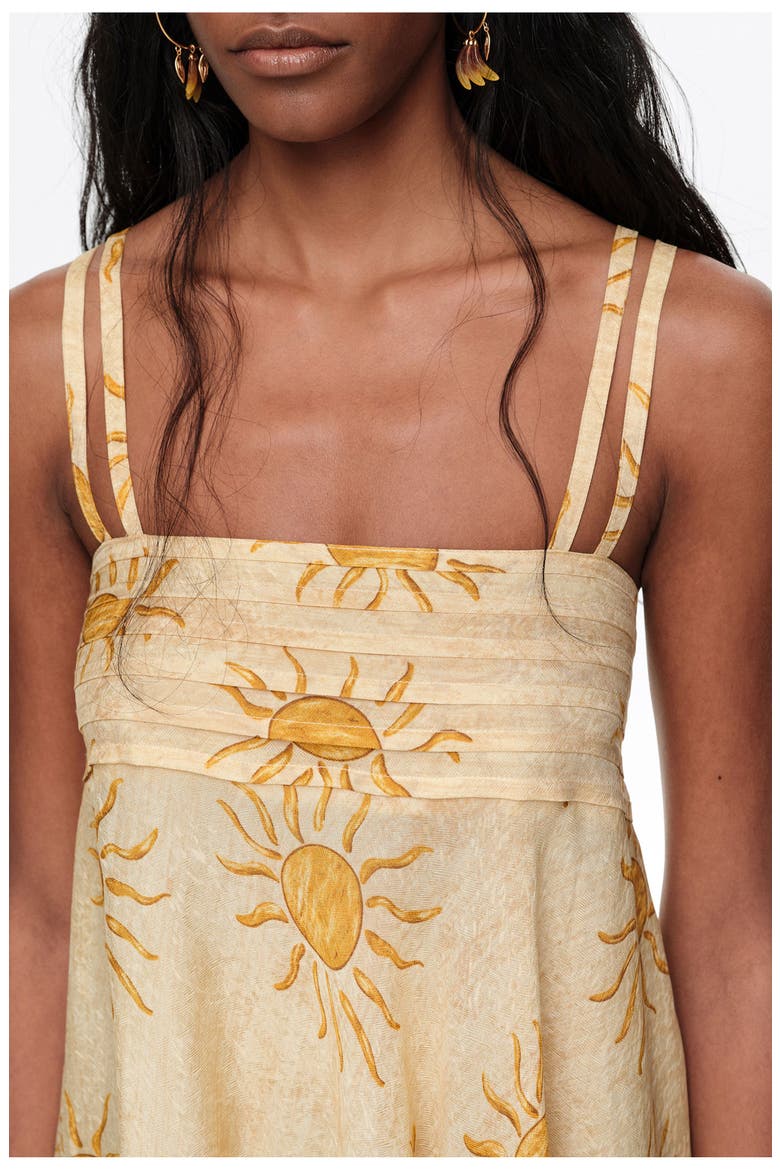 A-Line Pleated Midi Dress, Alternate, color, BIMBA BY THE SOUTH