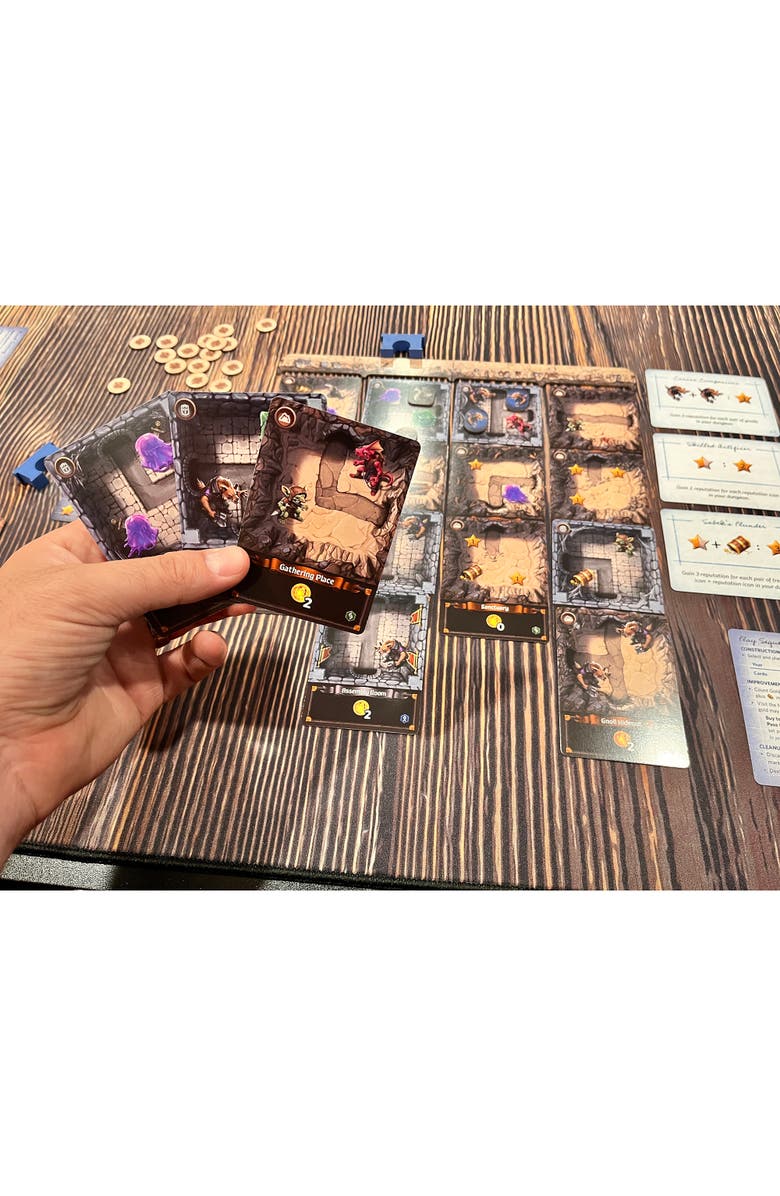 Thunderworks Games Stonespine Architects Carddrafting Board Game Of Fantasy Dungeon Building, Alternate, color,