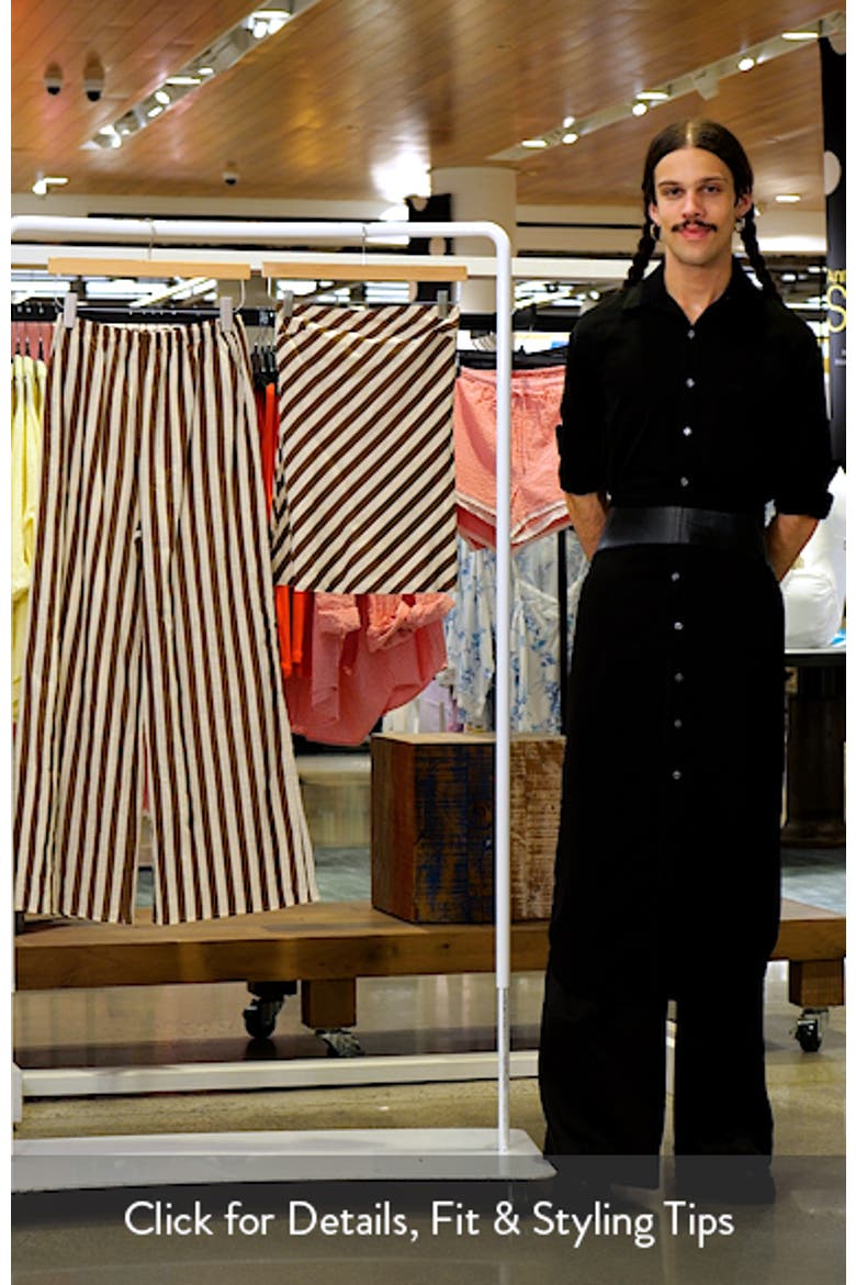 Kim Stripe Cotton Strapless Top & Pants Set video