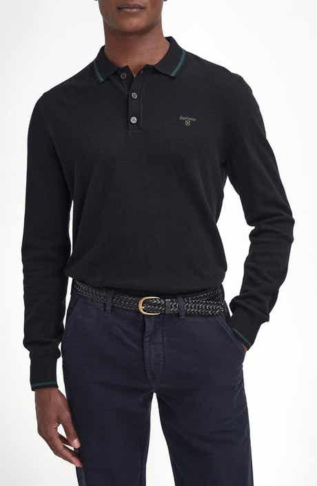 Barbour Nocton Cotton & Wool Long Sleeve Polo