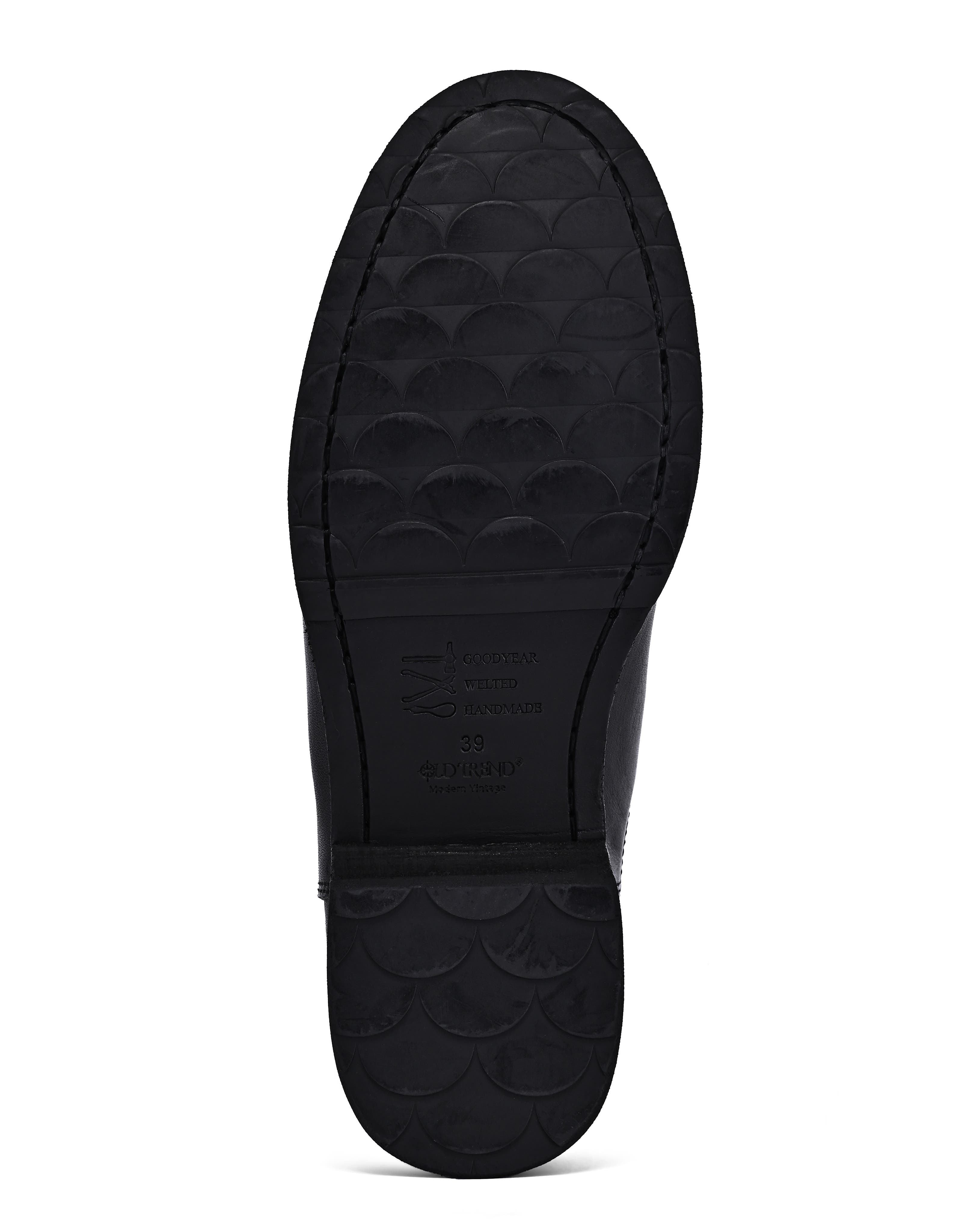 OLD TREND Heritage Genuine Leather Hand Finished Chelsea Boot, Alternate, color, Black