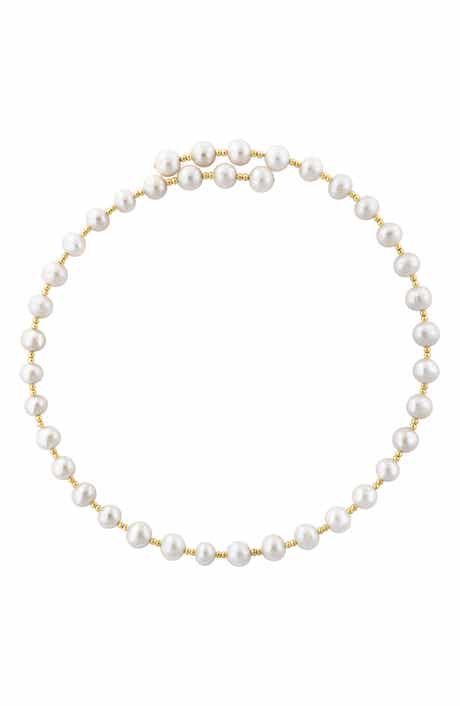 EFFY Gold Plated Sterling Silver & 6.5-7mm Cultured Freshwater Pearl Necklace