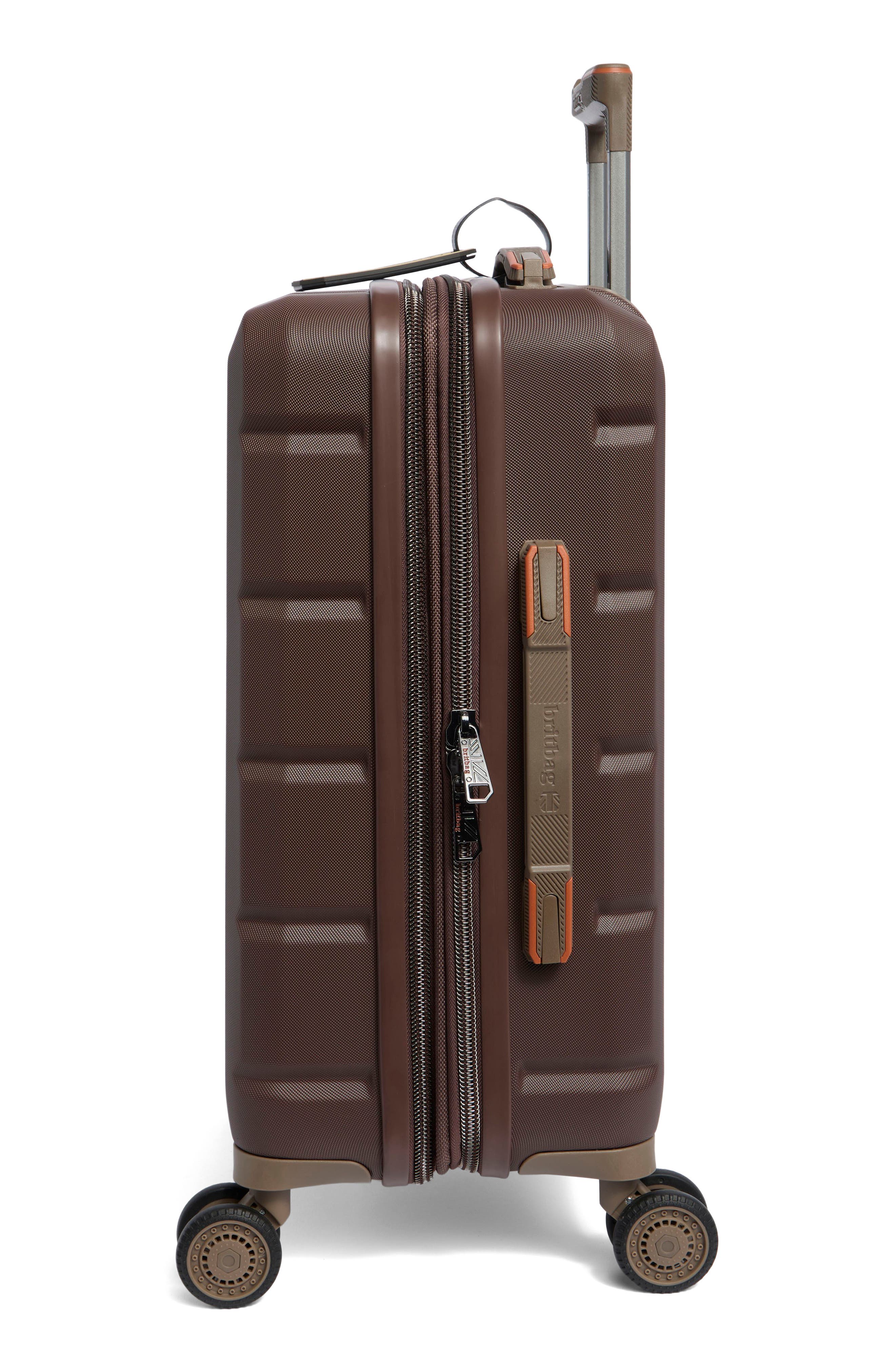 Britbag Stoneleigh 21-Inch Hardside Carry-On Spinner Luggage, Alternate, color, Shaved Chocolate