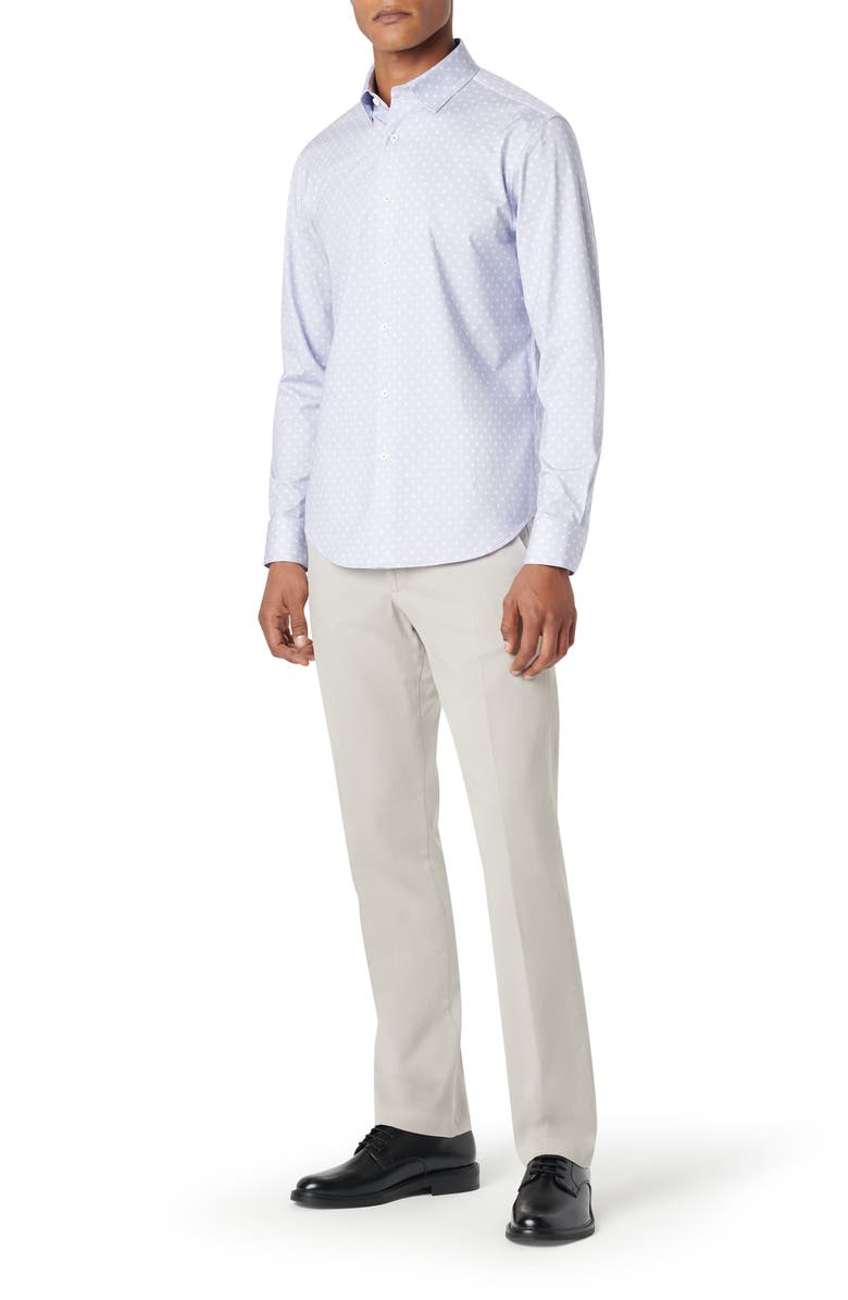 Bugatchi Jules OoohCotton<sup>®</sup> Dot Print Button-Up Shirt, Alternate, color,