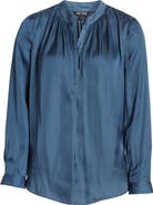 NIC+ZOE Destination Split Neck Blouse