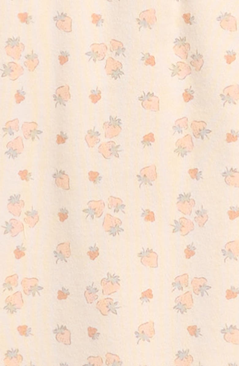 QUINCY MAE Lace Trim Ruffle Organic Cotton Dress with Bloomers, Alternate, color, Ecru