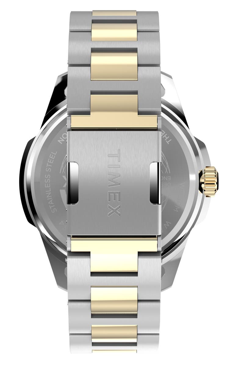 Timex<sup>®</sup> Essex Avenue Two-Tone Watch, 45mm, Alternate, color, Black