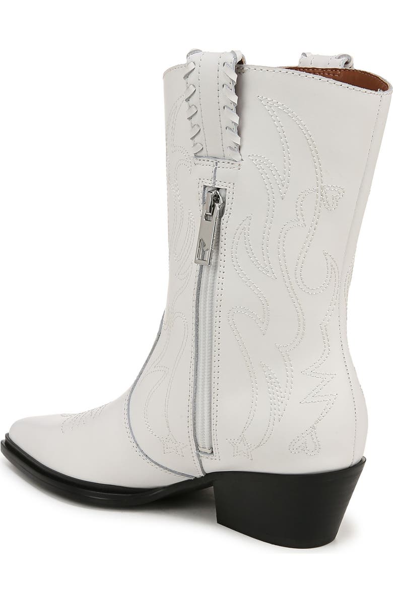 Franco Sarto Bianca Western Boot, Alternate, color, White/ Black