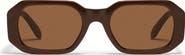 QUAY Hyped Up 38mm Square Sunglasses
