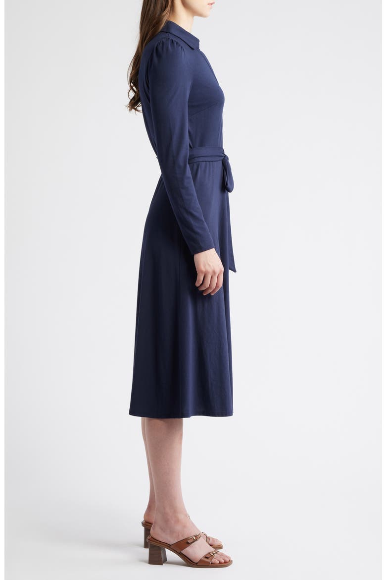 Imogen Long Sleeve Dress, Alternate, color, NAVY