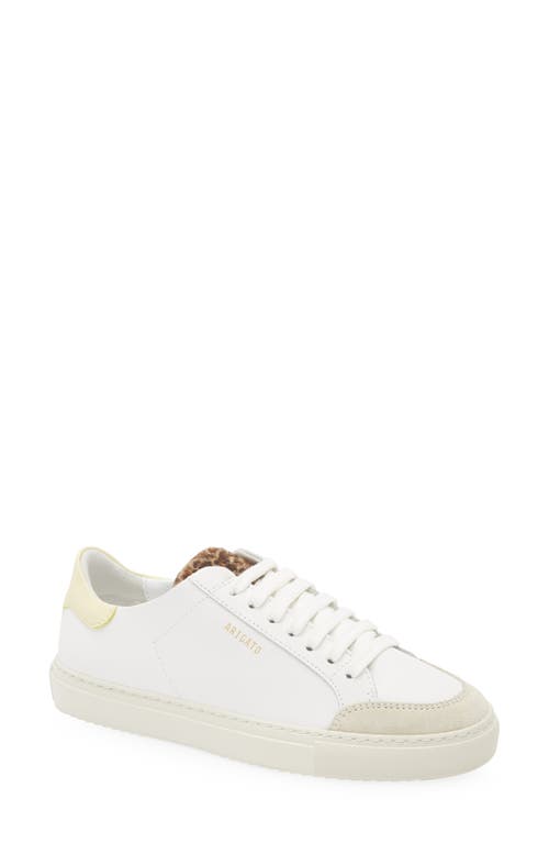 Axel Arigato Round Toe Rubber Sole Contrast Heel In White