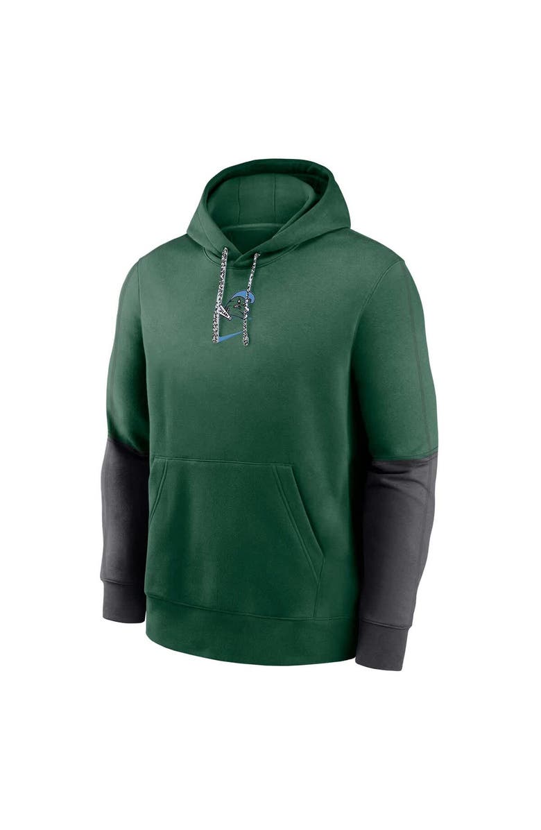 Nike Men's Nike Green Tulane Green Wave 2024 Sideline Club Pullover Hoodie, Alternate, color, Green