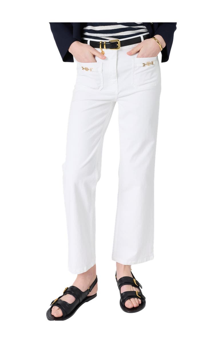 GERARD DAREL Allie Cropped Straight Leg Jeans, Main, color, White