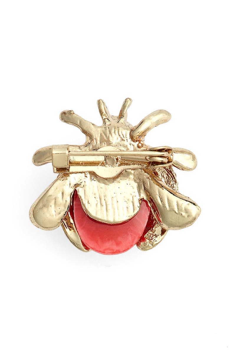 CLIFTON WILSON Ladybug Lapel Pin, Alternate, color,