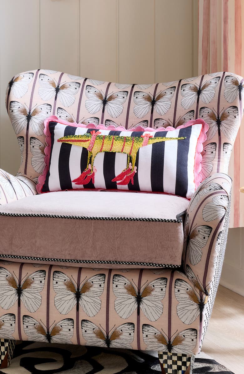 MACKENZIE CHILDS Patience Brewster Gloria Alligator Lumbar Pillow, Alternate, color, Multi
