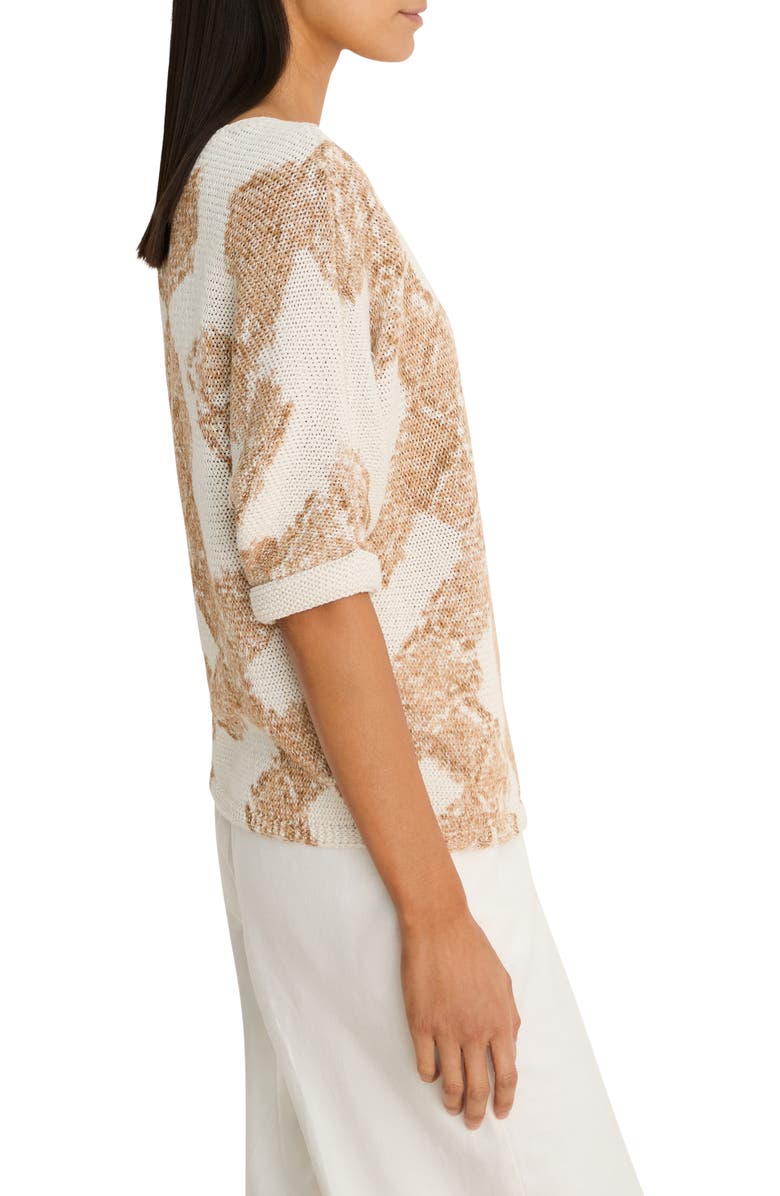 NIC+ZOE Cobblestone Stamp Sweater, Alternate, color, Neutral Multi