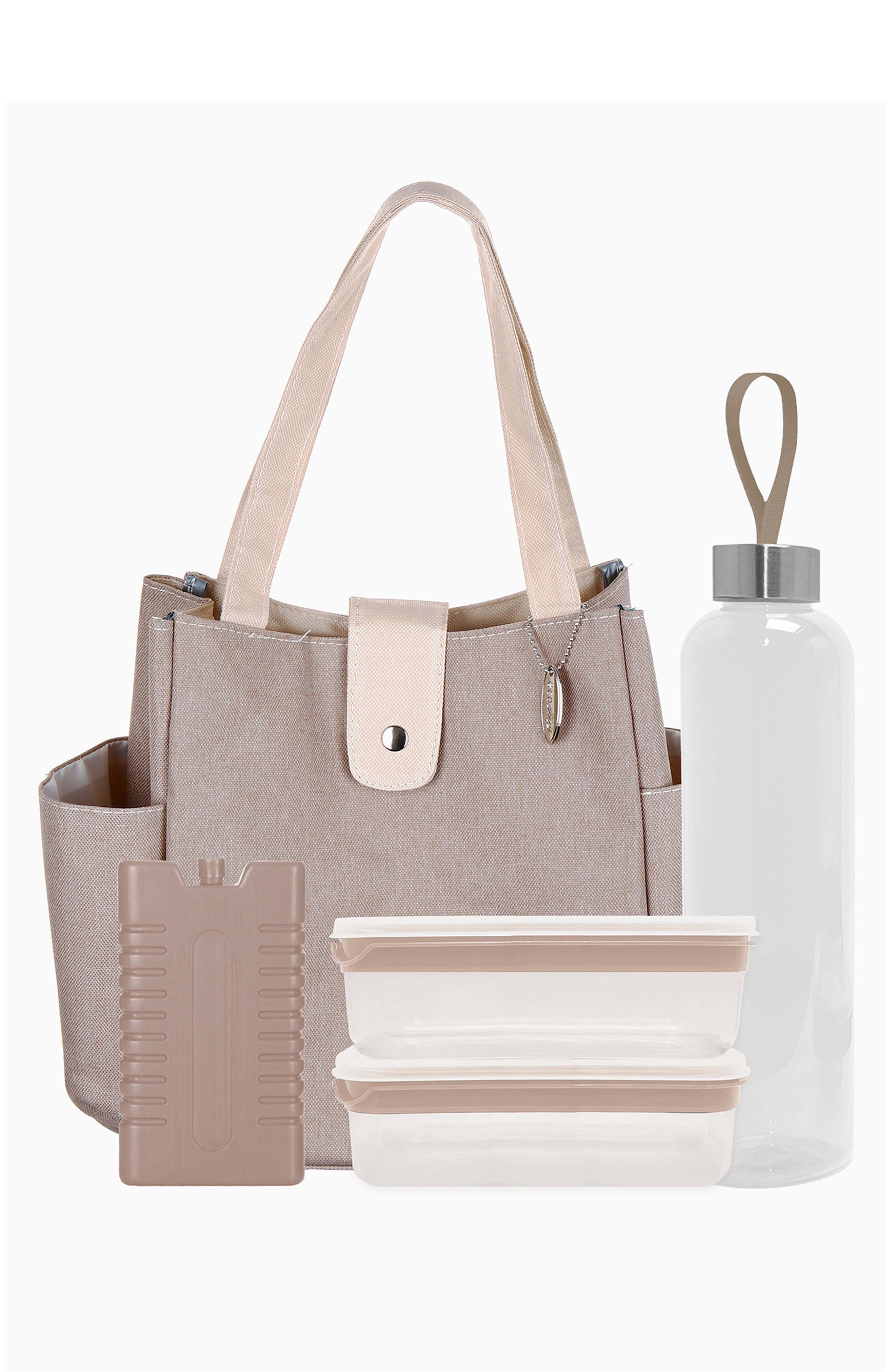 Silver One International 7-Piece Lunch Tote Set