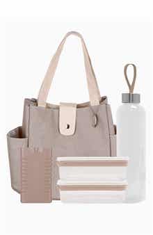 Silver One International 7-Piece Lunch Tote Set