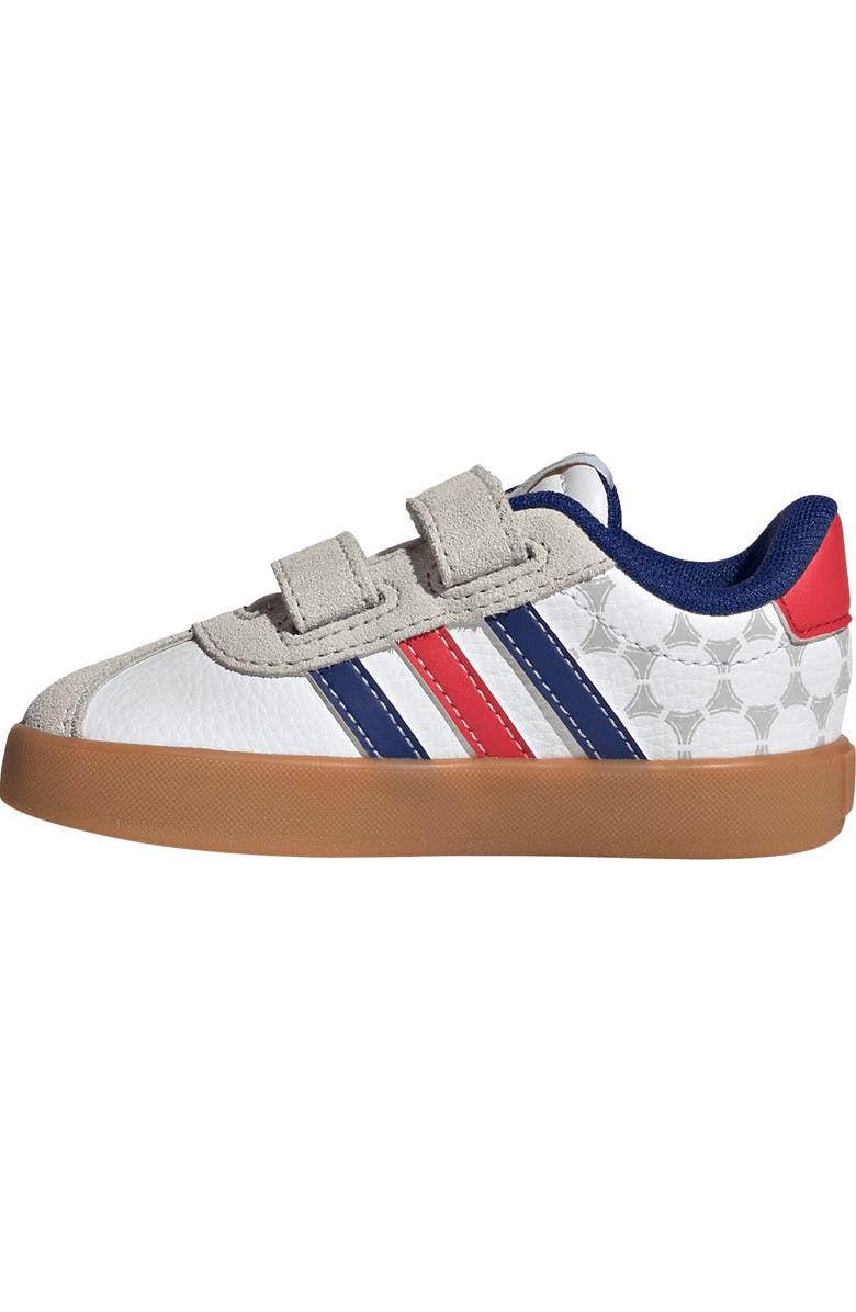 adidas Kids' VL Court 3.0 Sneaker, Alternate, color, White/ Pure Ruby/ Ink