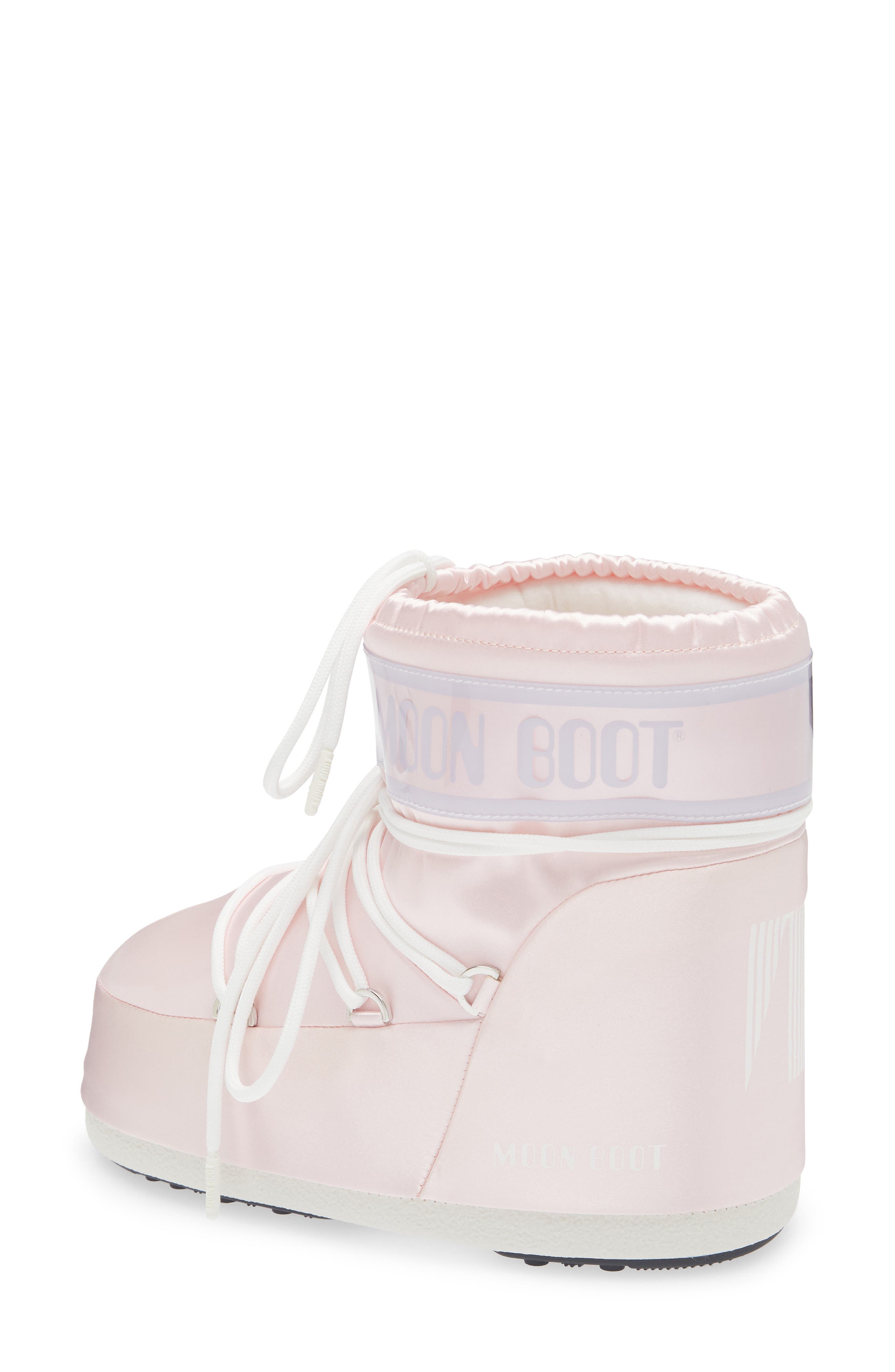 Moon Boot<sup
®</sup
 Icon Low Water Repellent Nylon Boot, Alternate, color, Rose