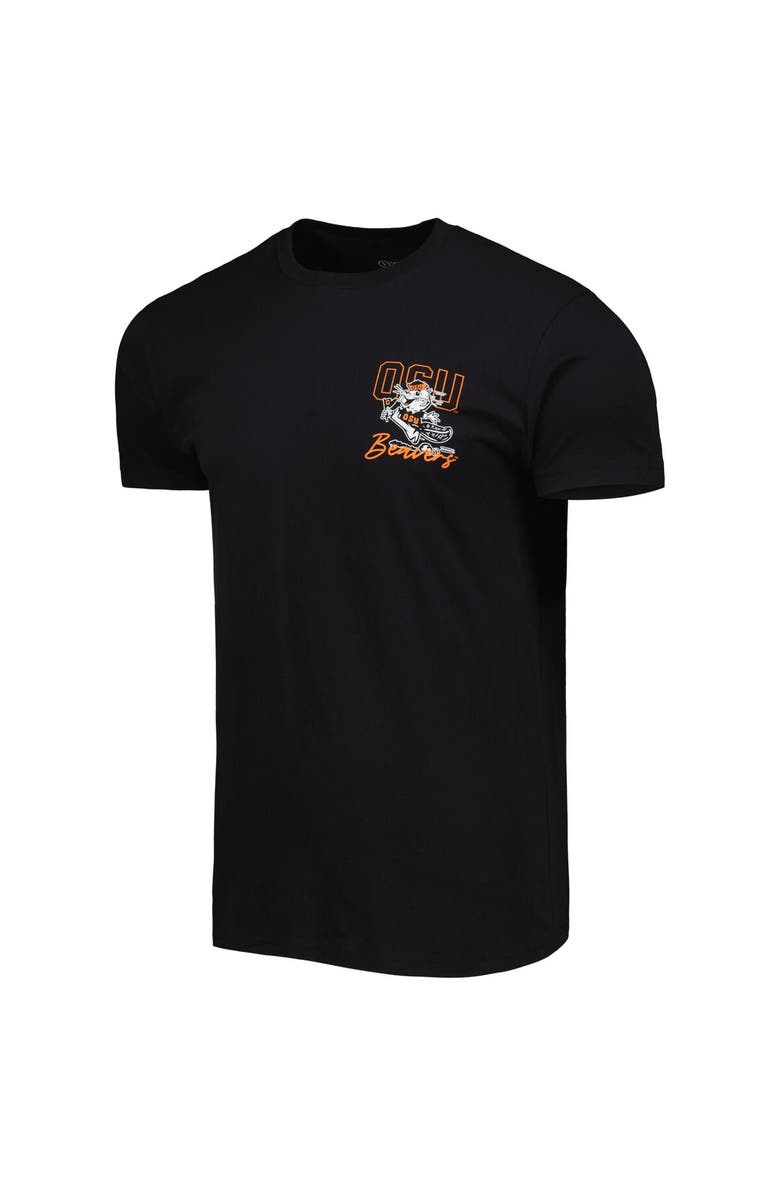 IMAGE ONE Men's Black Oregon State Beavers Vintage Through the Years Two-Hit T-Shirt, Alternate, color, 